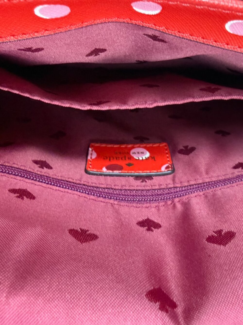Kate Spade New York - Fiesta Dot - Digital Red Spring Crossbody NWOT - Picture 3 of 4